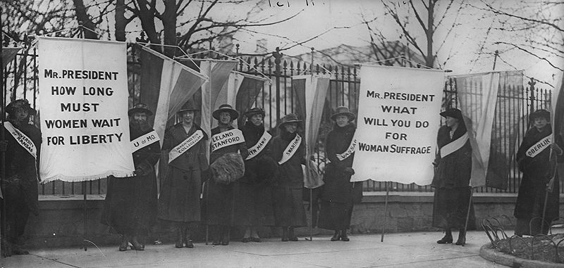 In 1917, "Silent Sentinels" launched a campaign in front of the White House that lasted nearly three years.