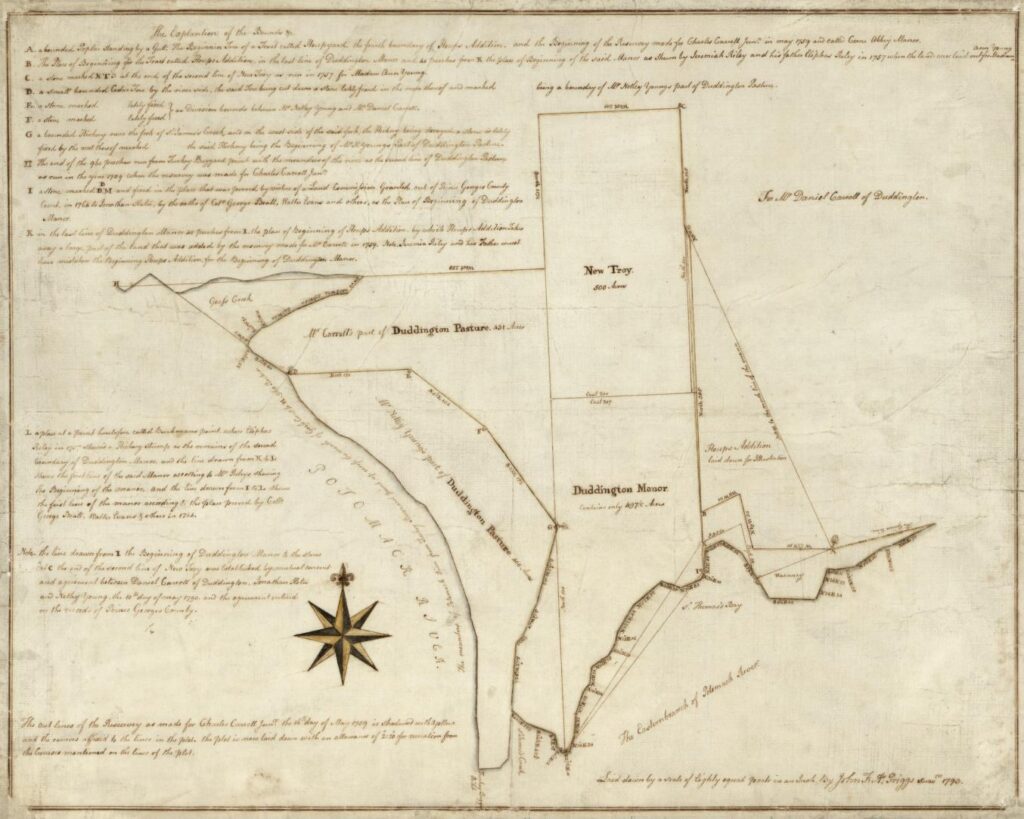 Early map of Washington, D.C.
