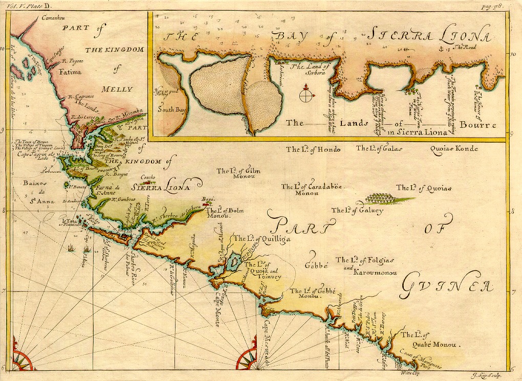 Early map of Sierra Leone