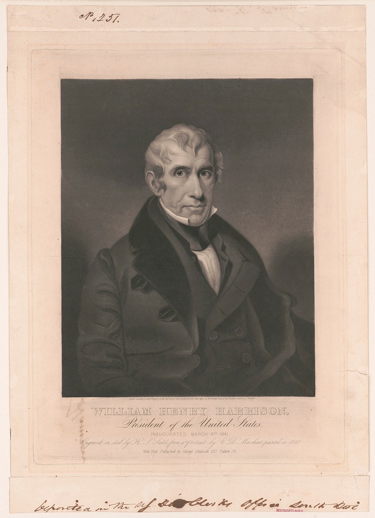 Portrait of President William Henry Harrison