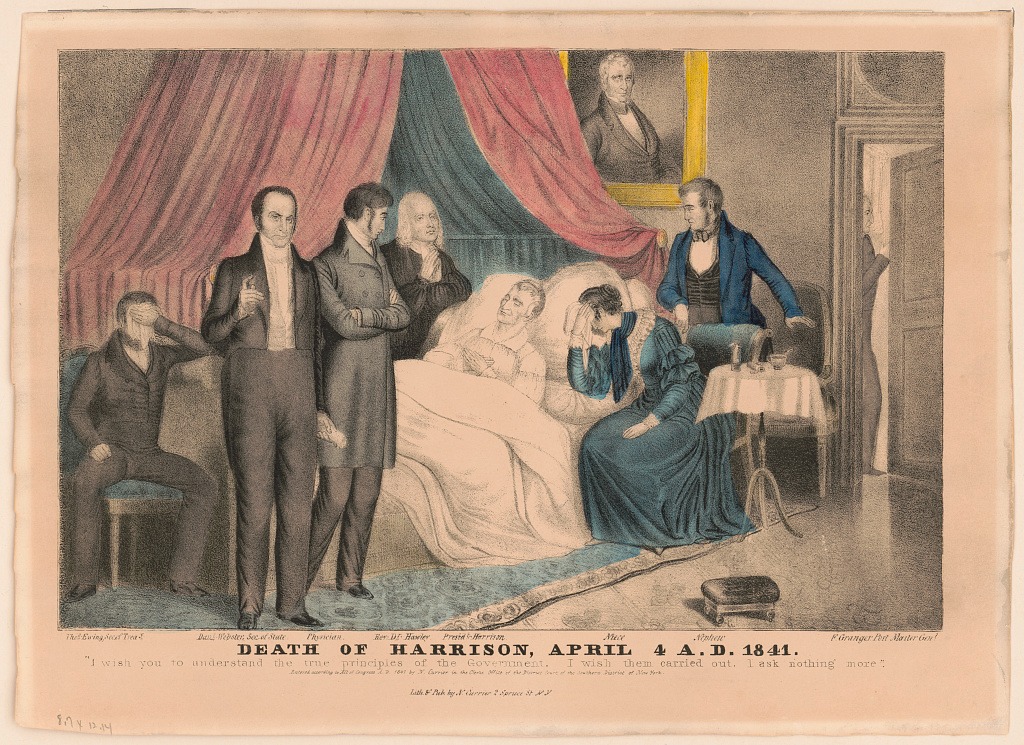 Illustration of the Death of Harrison, April 4 A.D. 1841