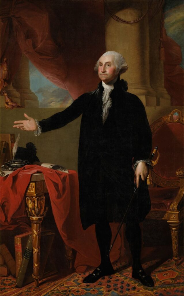 Famous portrait of George Washington by Gilbert Stuart