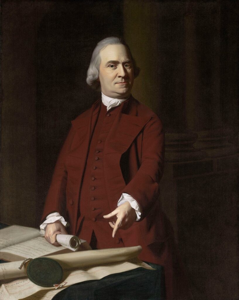 Portrait of Samuel Adams by John Singleton Copley, c. 1772