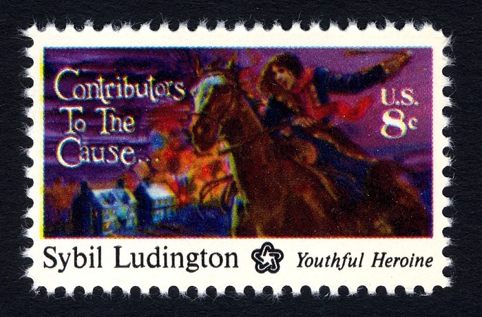 1975 U.S. postage stamp honoring Sybil Ludington, Contributors to the Cause series