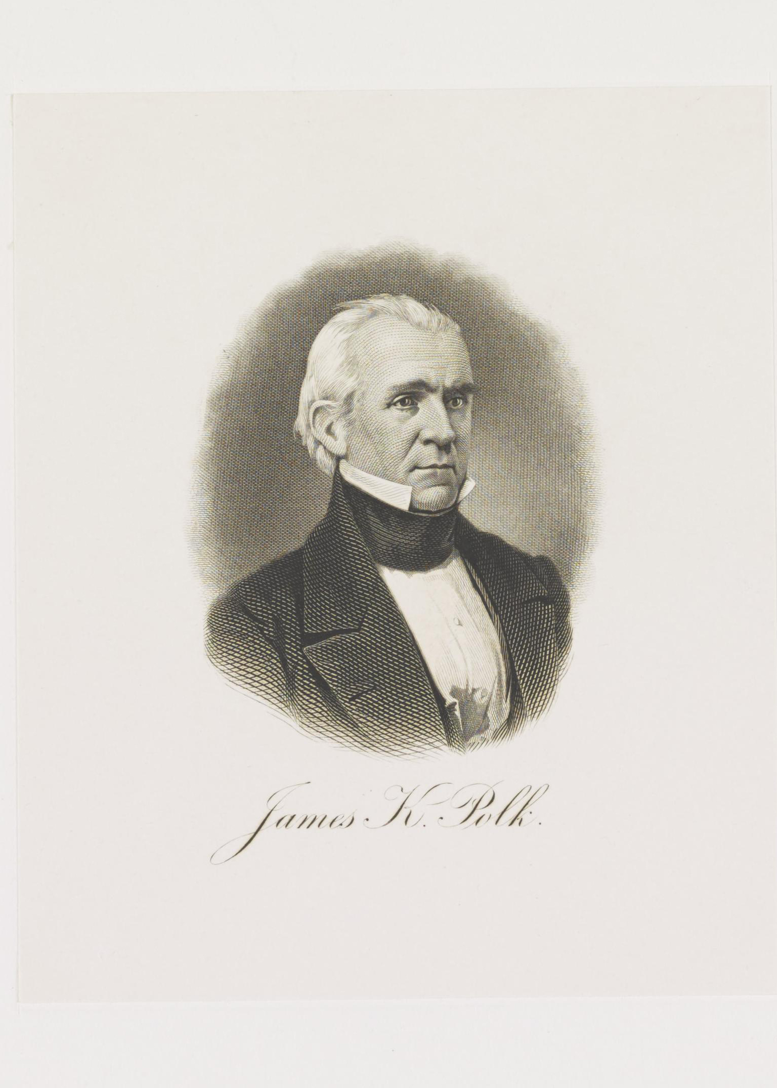 A handwritten manuscript page from President James K. Polk’s personal diary, written in 19th-century cursive script on cream-colored paper, showing Polk’s meticulous daily record-keeping style.